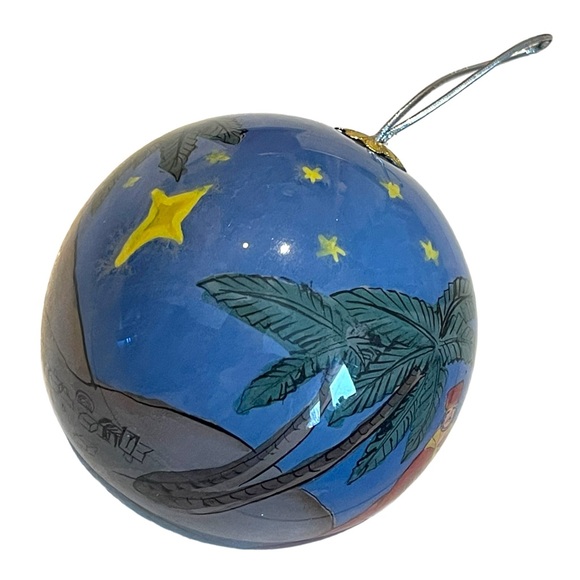 Figi “Inside Art”  Magi Follows The Star Christmas Hand Painted Glass Ornament - Picture 6 of 10
